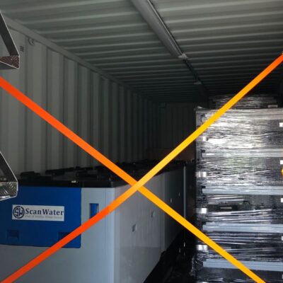 container with AQA tank